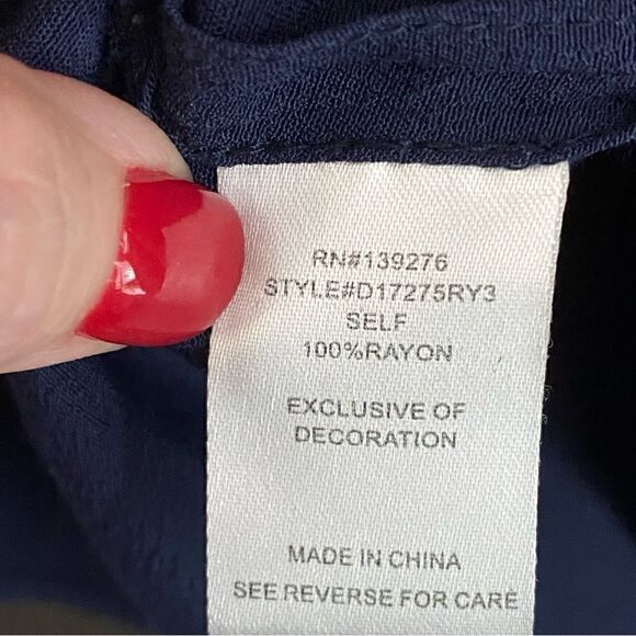 dainielrainn Blue Hi/Lo Blouse Size Small - Picture 6 of 7